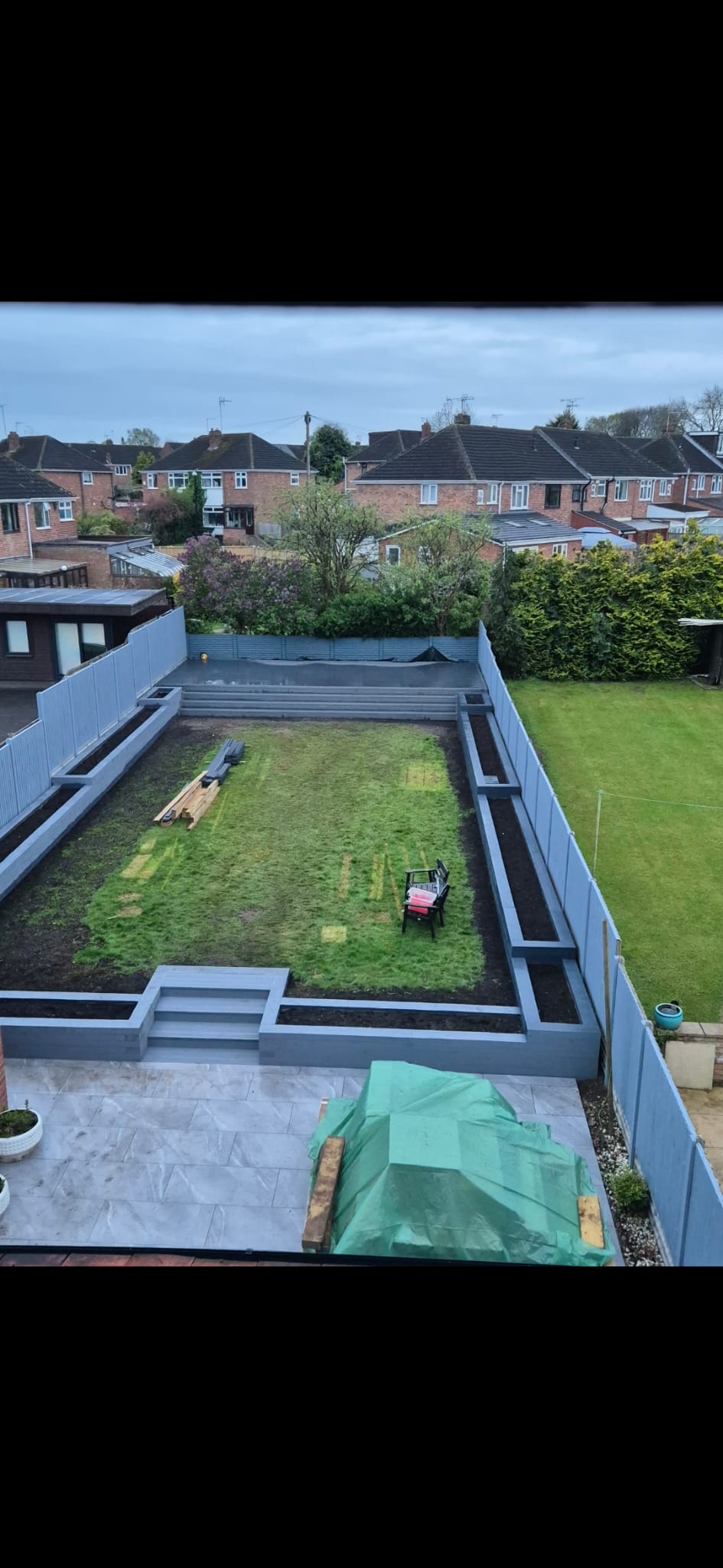 Decking with outdoor dining